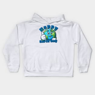 Happy Earth day Kids Hoodie